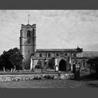 black and white photo of All Saints' Church Barrington