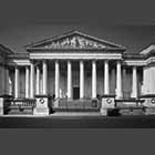 black and white photo of the Fitzwilliam Museum