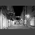 night view of Rose Crescent Christmas Lights