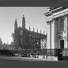 view of the Senate House and King's College Chapel from Gonville and Caius College