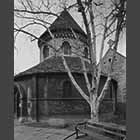 monochrome photo of the Round Church