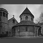 black and white photo of the Round Church