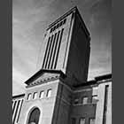 black and white photo of The University Library