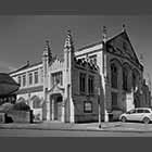 monochrome photo of the Wesley Methodist Church