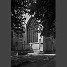monochrome photo of Little St Mary's Church on Trumpington Street