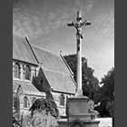 black and white photo of the Church of St Giles