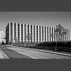monochrome photo of Addenbrooke's No. 2 Carpark