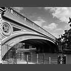 black and white photo of Victoria Bridge
