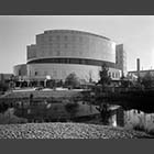black and white photo of the Royal Papworth Hospital