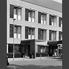 black and white photo of the Rosie Birth Centre